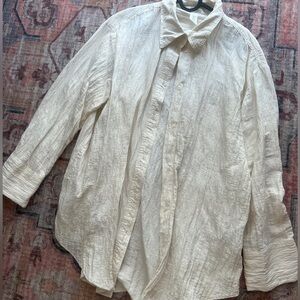 H&M crinkled flowy shirt